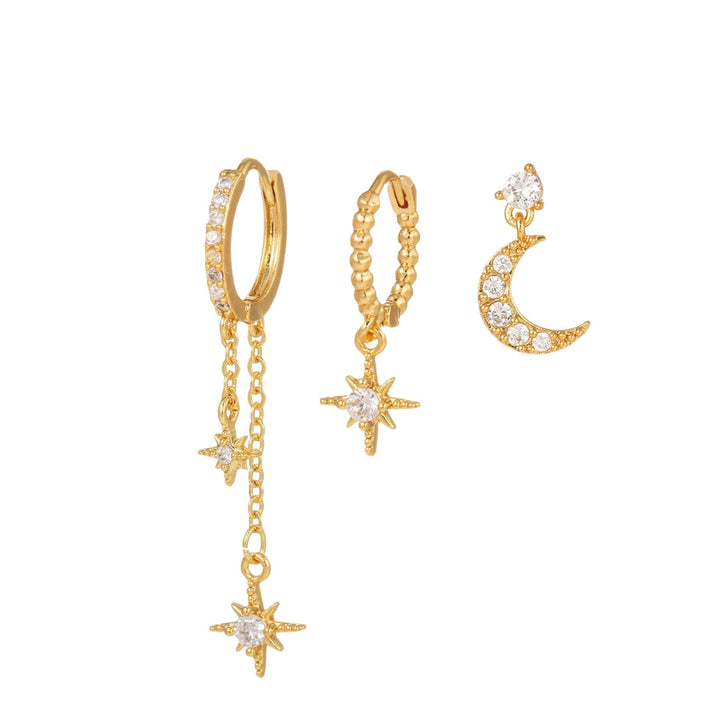 Pavlína – Pendientes de oro delicados con un diseño moderno.