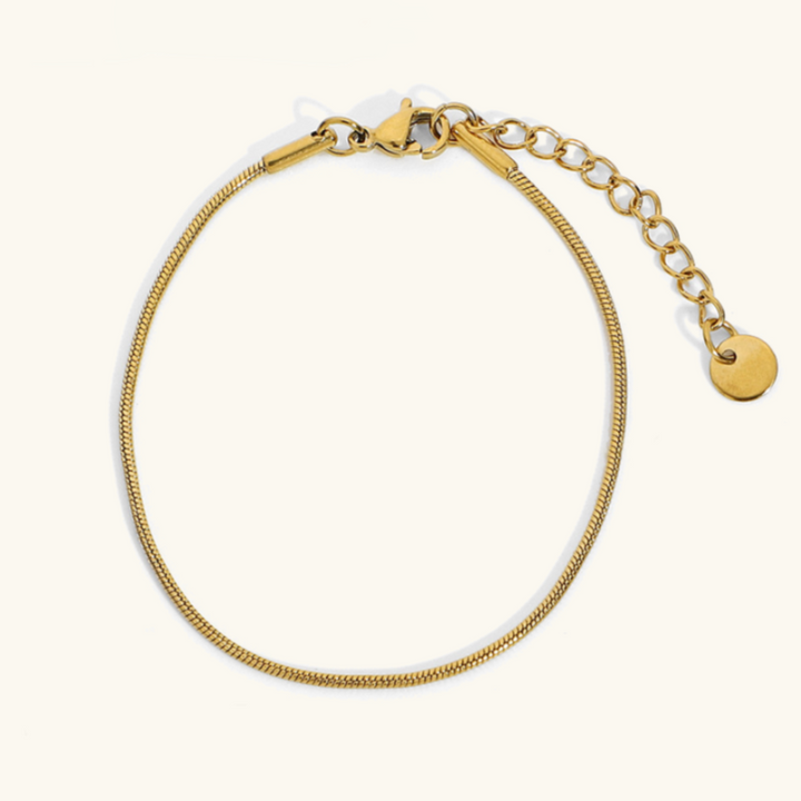 Carina – Pulsera de oro con estructura de platino brillante.
