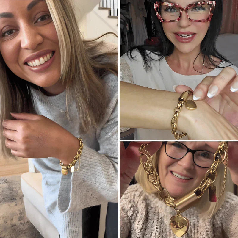 Pulsera Chunky Herzstück