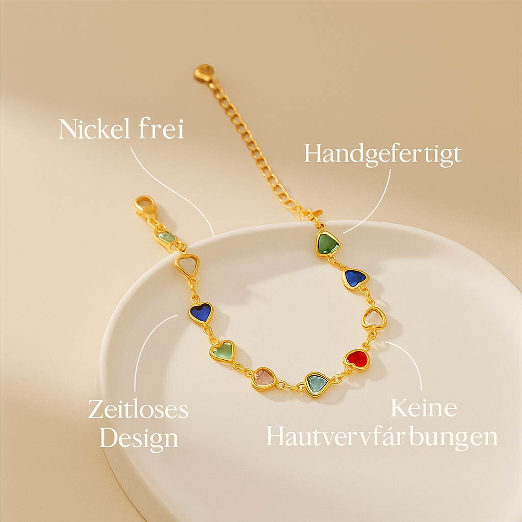 Pulsera única en forma de corazón