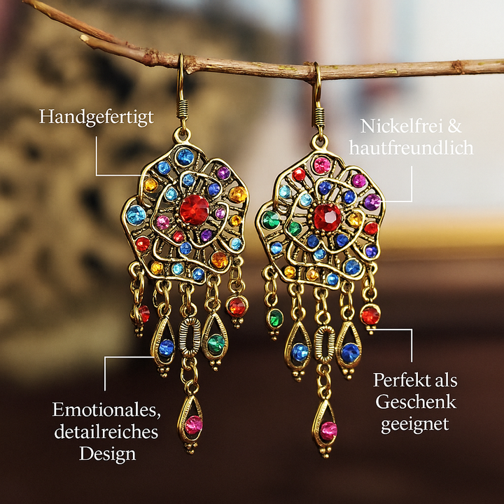 Beatrix – Pendientes coloridos con encanto bohemio.