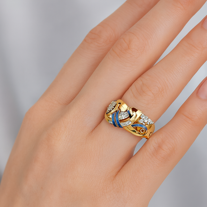 Marie - Anillo Vintage de Circonita Mala