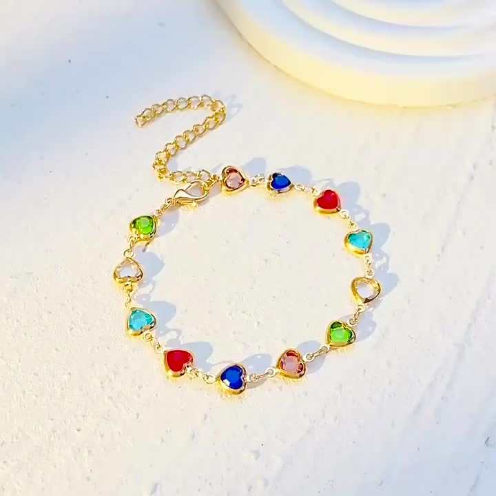 Pulsera única en forma de corazón