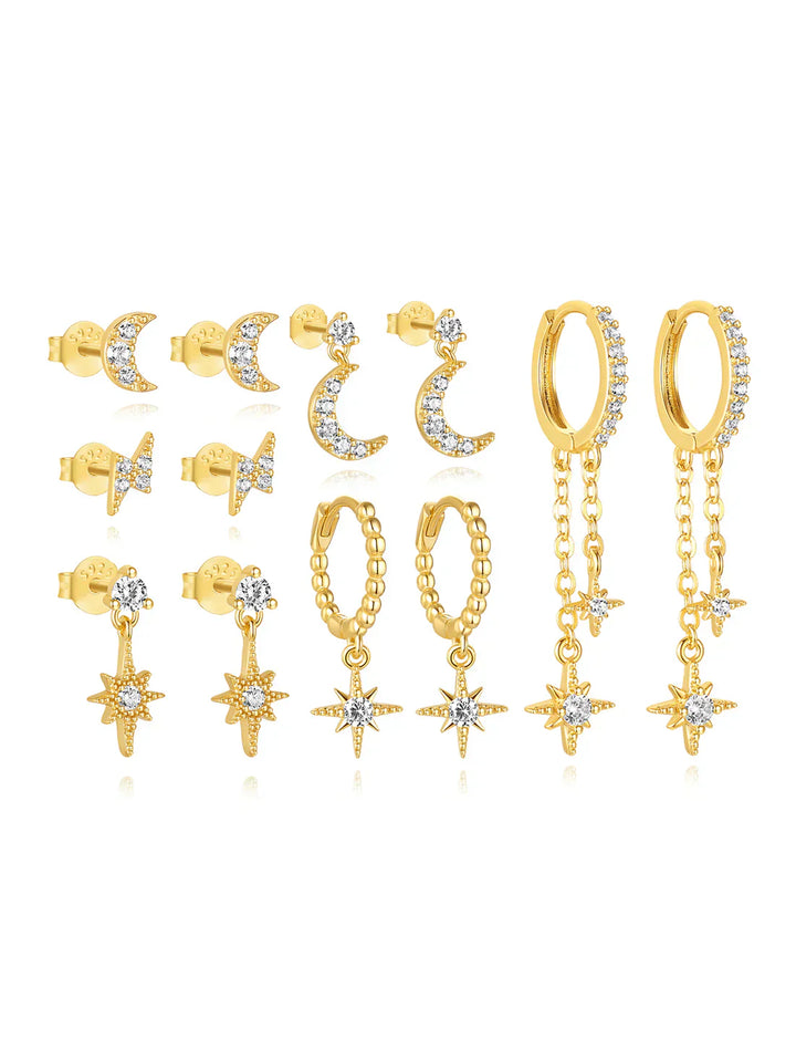 Pavlína – Pendientes de oro delicados con un diseño moderno.