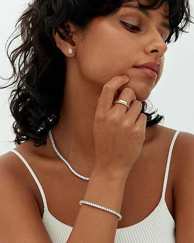 Pulseras de tenis de moissanita