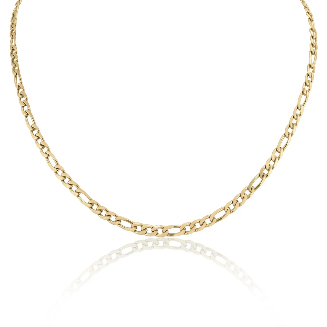 Valerie – Collar dorado con una estructura simple de eslabones.