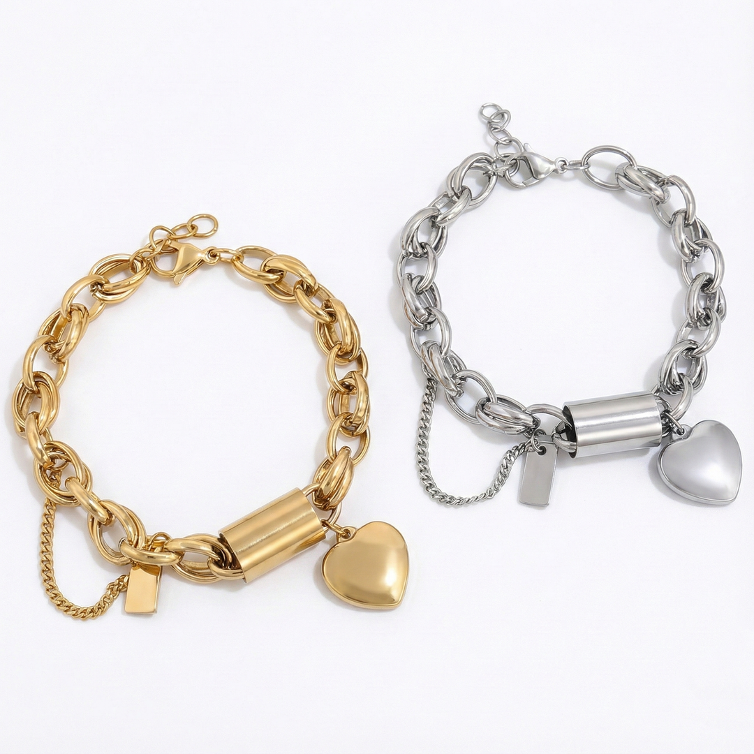 Pulsera Chunky Herzstück