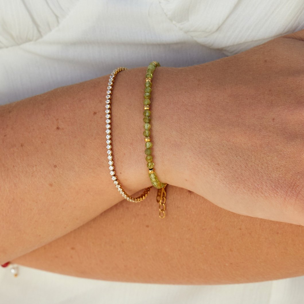 Pulseras de tenis Kordelie Gold