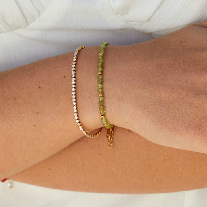 Pulseras de tenis Kordelie Gold