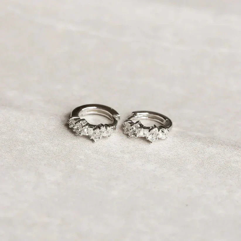 Pendientes de clúster de cristal