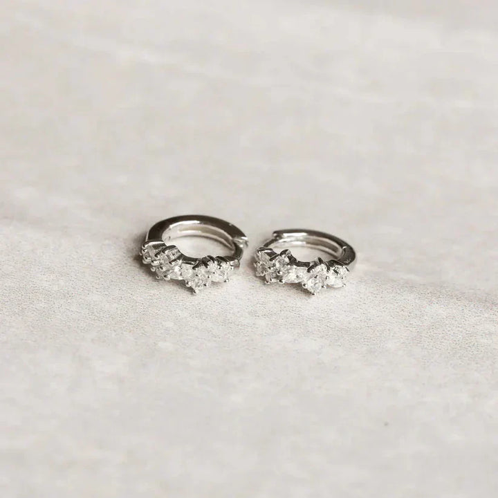 Pendientes de clúster de cristal