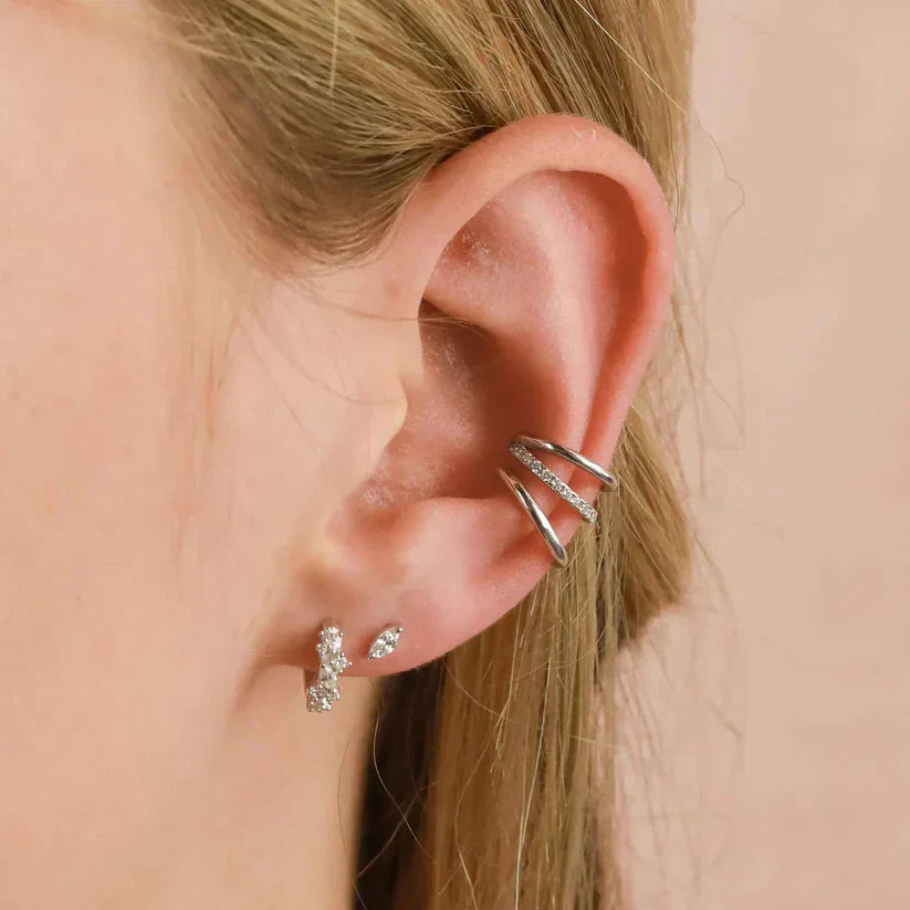 Pendientes de clúster de cristal