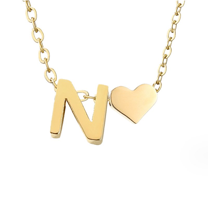 Nina – Collar dorado en forma de V.