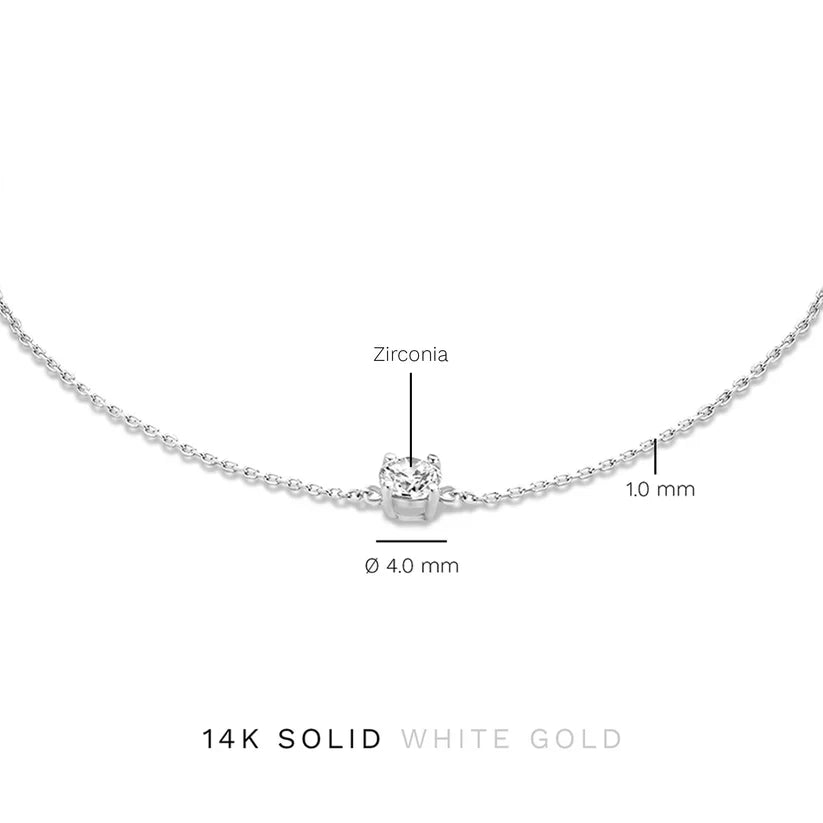 Pulsera Klára con piedra de moissanita