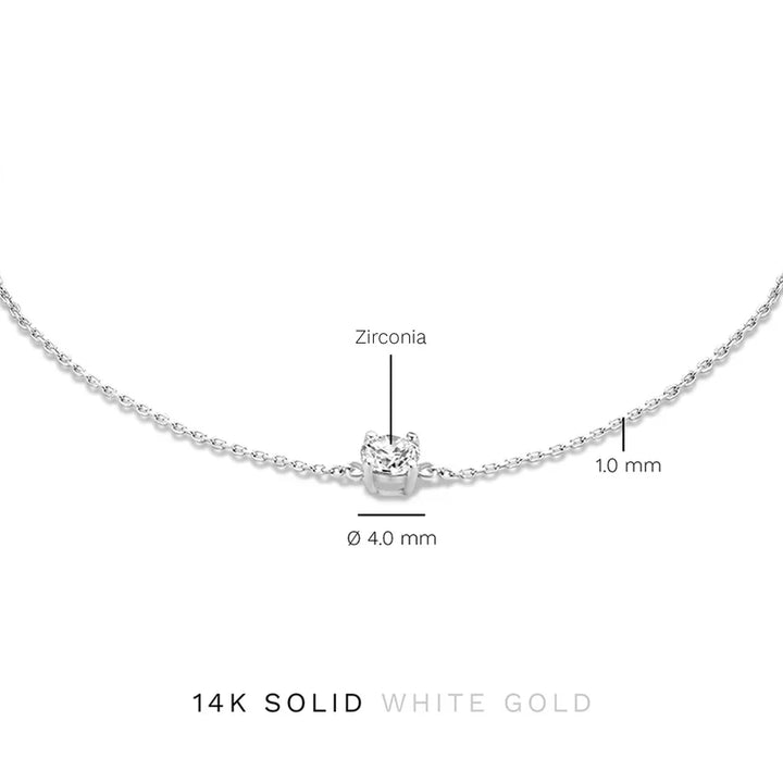 Pulsera Klára con piedra de moissanita