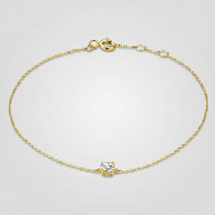 Pulsera Klára con piedra de moissanita