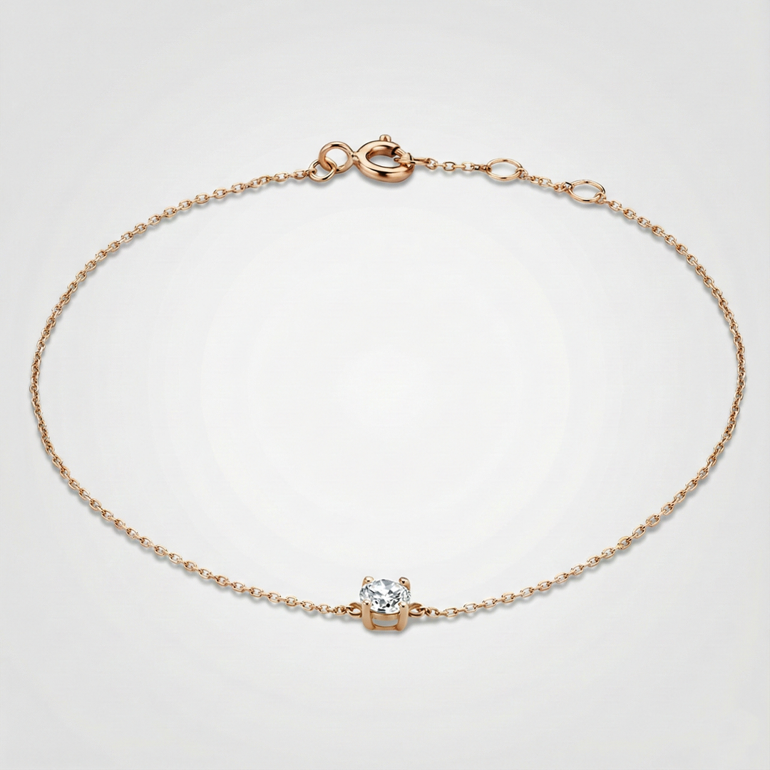 Pulsera Klára con piedra de moissanita