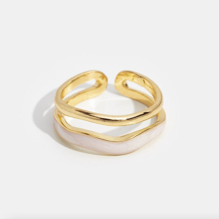 Beatrix – Anillo de oro con silueta sencilla