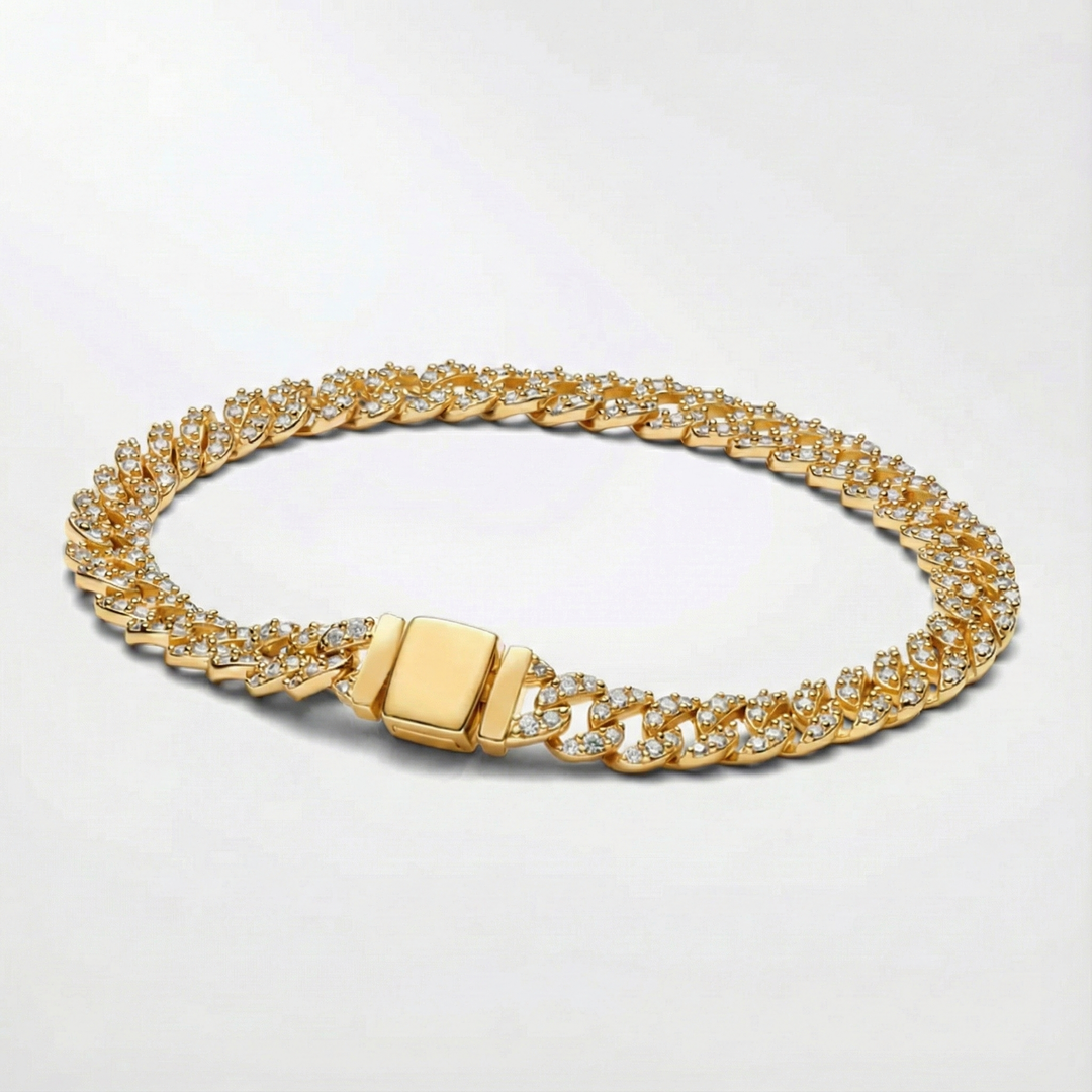 Pulsera Cubana de Moissanita