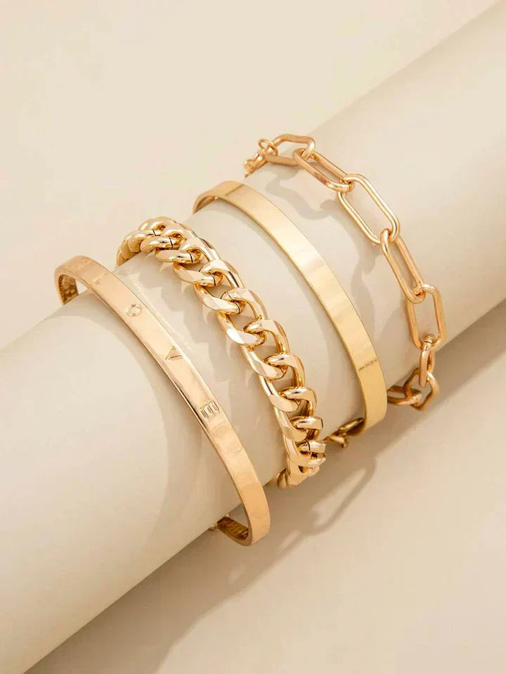 Conjuntos de pulseras Elan Mercer | Oro