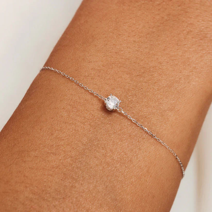 Pulsera Klára con piedra de moissanita